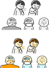 子どもが風邪をひく