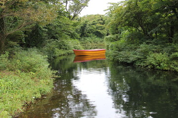 boat on the silent river