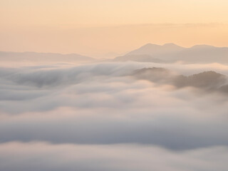 Fototapeta na wymiar 広島市荒谷山からの雲海