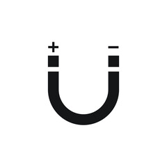 Magnet icon design isolated on white background