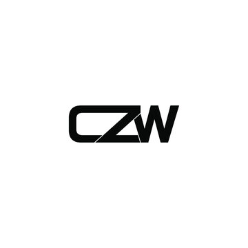 czw letter original monogram logo design