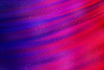 Dark Purple, Pink vector background with galaxy stars.