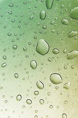 Macro shot of water droplet on flat surface