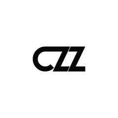 czz letter original monogram logo design