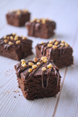 brownie with almonds