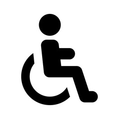 Disabled handicap icon vector illustration.