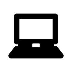 Laptop vector flat style.