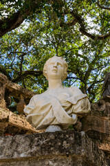 angel statue in the garden