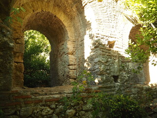 Naklejka premium Ancient city of Olympos, Turkey. Roman ruins 