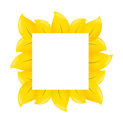 Frame template with autumn leaves.