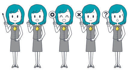 事務員　ポインター　セット