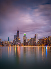 Chicago Skyline in Portrait/Vertical