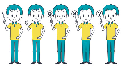 男性　ポインター　セット