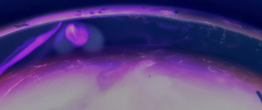 Macro Textures with Vibrant Neon Color Palette. Abstract Background Made with Oil Mixed with Dye, Ink, and Paint.