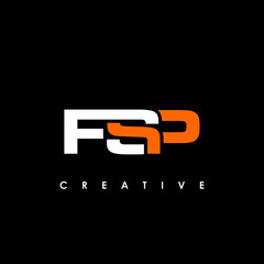 FSP Letter Initial Logo Design Template Vector Illustration