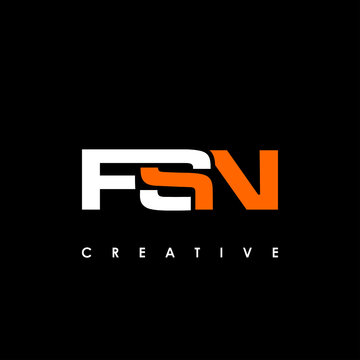 FSN Letter Initial Logo Design Template Vector Illustration