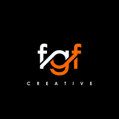 FGF Letter Initial Logo Design Template Vector Illustration