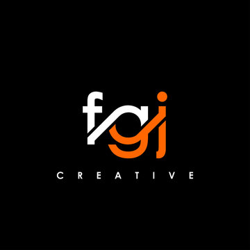FGJ Letter Initial Logo Design Template Vector Illustration