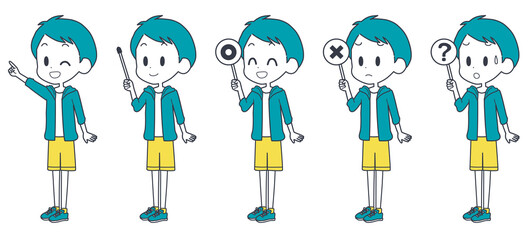 男の子　ポインター　セット