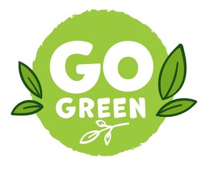 Go green ecology and environment saving banner