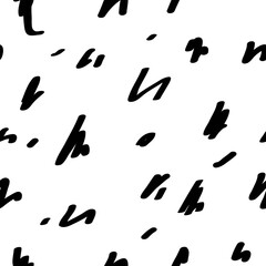 Abstract black minimalist decor, seamless pattern