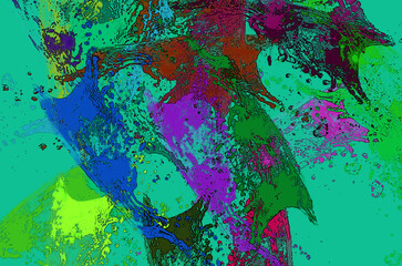 Fototapeta na wymiar abstract colorful oil paint background bg wallpaper art