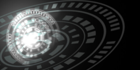 digitally generated image of light