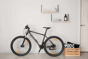 Fototapeta na wymiar Bicycle in interior of modern room