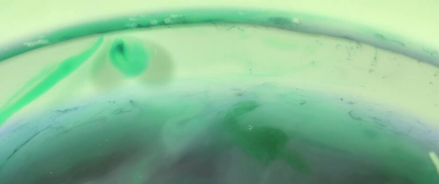 Macro Textures with Vibrant Neon Color Palette. Abstract Background Made with Oil Mixed with Dye, Ink, and Paint.