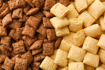 Tasty corn pillows as background