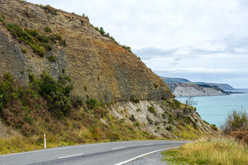 Road next to Palliser Bay, New Zealand