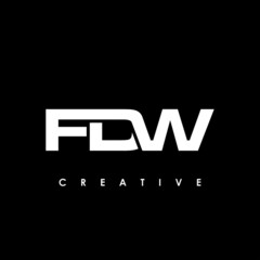 FDW Letter Initial Logo Design Template Vector Illustration