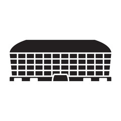 Arena vector black icon. Vector illustration stadium on white background. Isolated black illustration icon of arena and stadium.