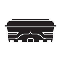 Arena vector black icon. Vector illustration stadium on white background. Isolated black illustration icon of arena and stadium.