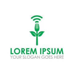 nature food vector , healthy logo