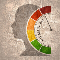 Food value measuring. Stone texture. Abstract scale