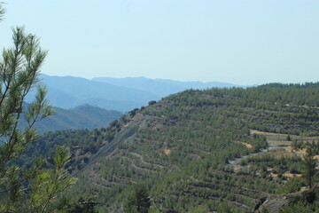Troodos mountains in Cyprus