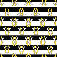 Vector white background Breton stripes, Brittany celtic, Breton trational folklore symbols seamless pattern. Seamless pattern background