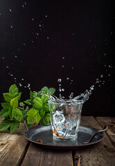 cup of tea with mint