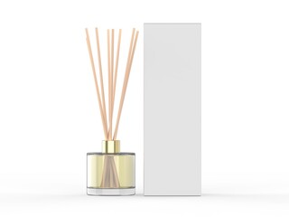 bottle of perfume on white