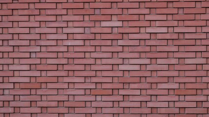 brick texture banner of embossed decorative masonry, backdrop of curly brickwork, block red exterior background with volumetric texture, fragment of a wall or fence made of bricks