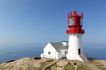 Fototapeta na wymiar southcap lighthouse of norway