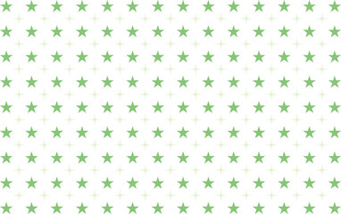 背景素材　シンプルな星のパターン柄　緑