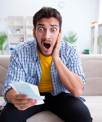 Man angry at bills he needs to pay