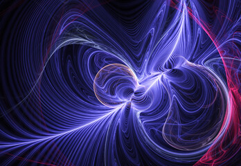 fractal on black