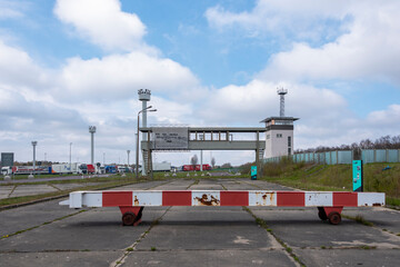 Deutschland, Sachsen-Anhalt, Marienborn, ehemalige Grenzkontrollstelle Marienborn, gr&ouml;&szlig;te und bedeutendste Kontrollstelle an der deutsch-deutschen Grenze.