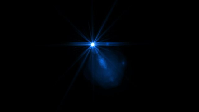 lens flare effect on black blackground