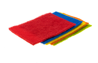 colored cleaning wipes for cleaning isolated