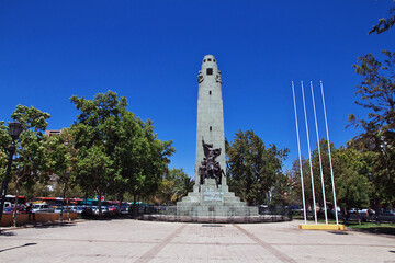 Obraz premium The statue in Santiago, Chile