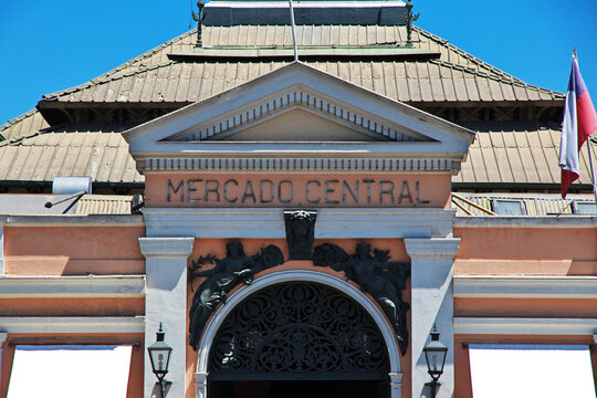 Mercado Central, Central market in Santiago, Chile